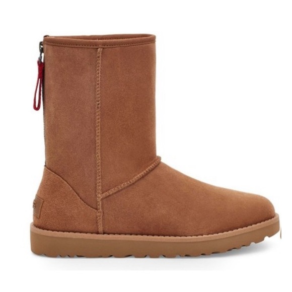 authentic ugg classic short logo zip boots - Picture 5 of 13